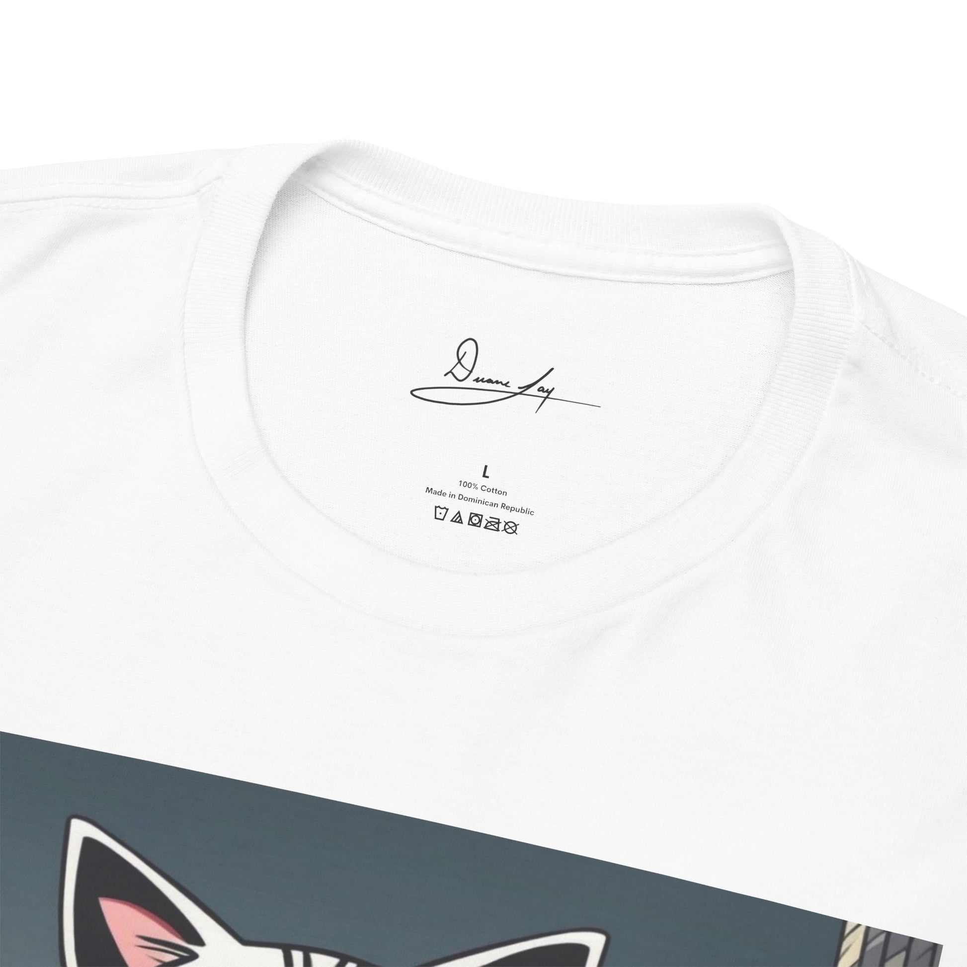 DuaneJay Cat Mafia Graphic Tee — cool cat in suit streetwear graphic tee