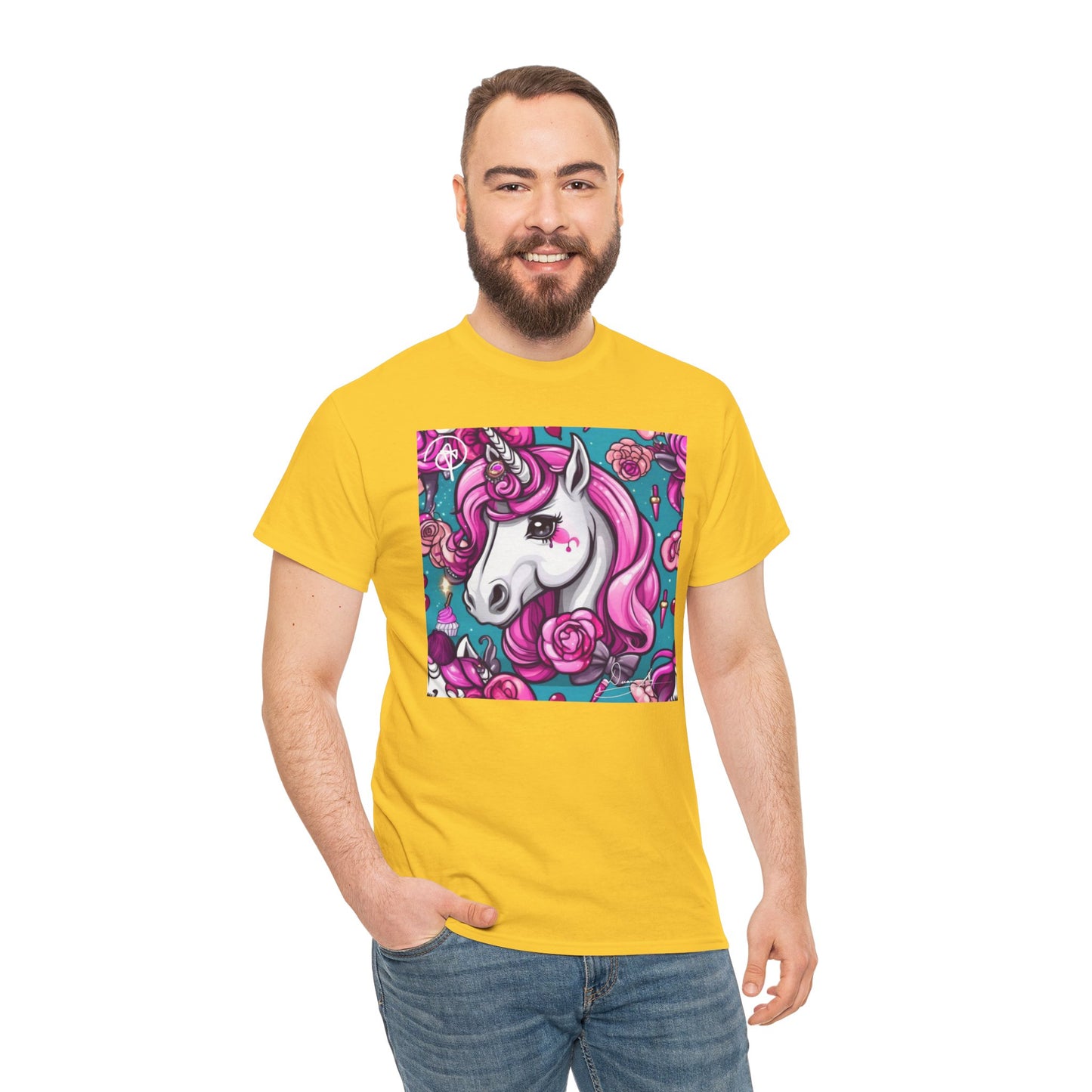 Adult Unisex Unicorn Heavy Cotton Tee