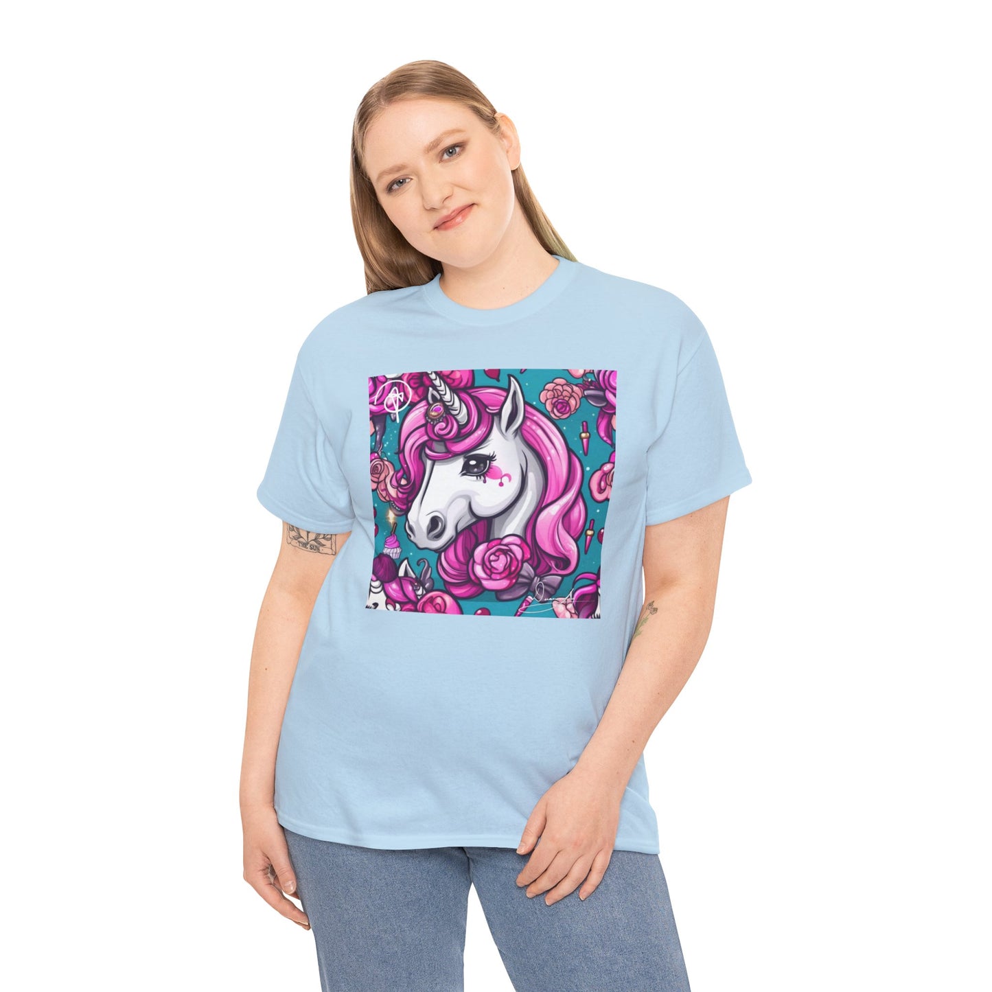 Adult Unisex Unicorn Heavy Cotton Tee