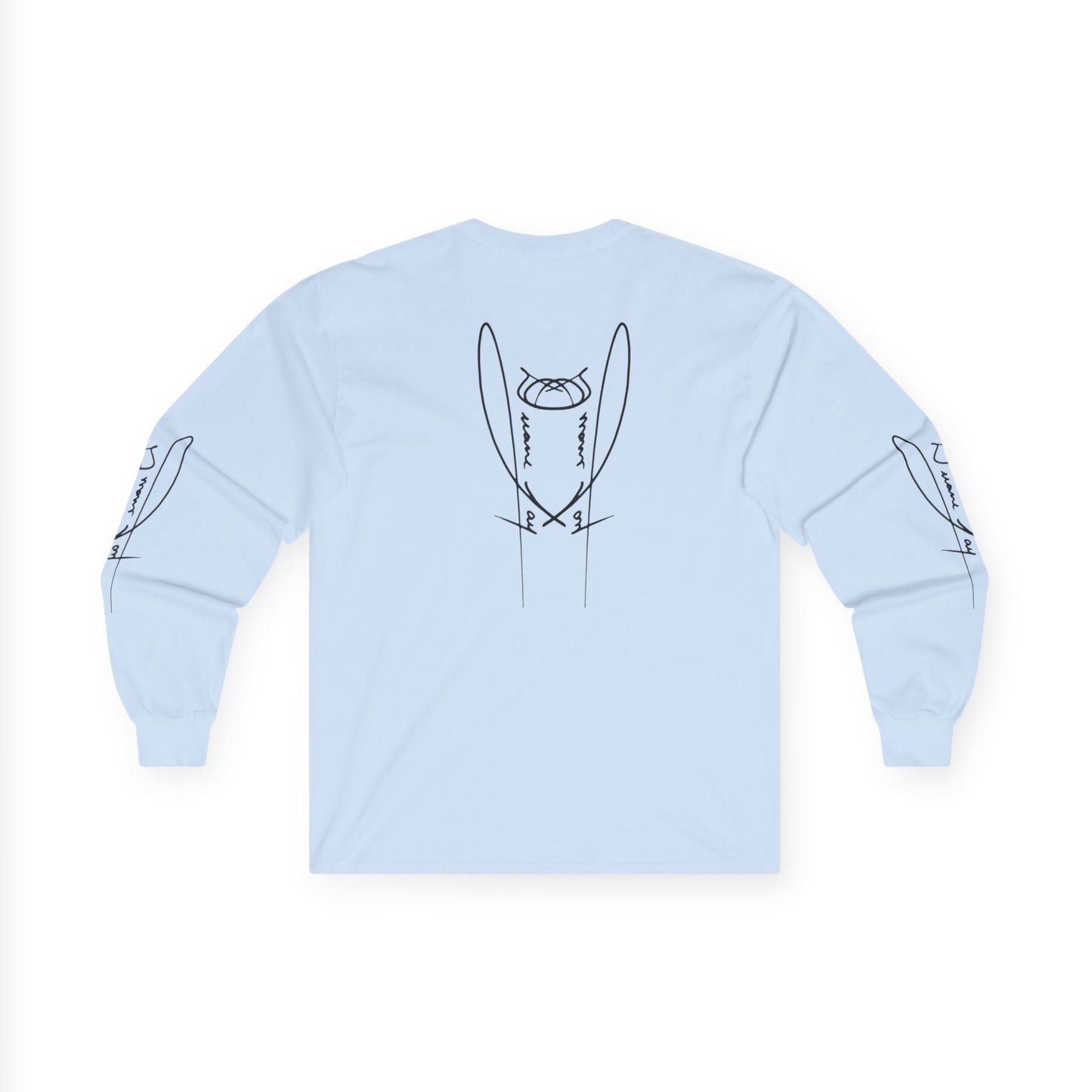DuaneJay Signature Icon Long Sleeve Black Label — premium streetwear long sleeve featuring a bold black signature icon with an exclusive back design, crafted for comfort and style, the ultimate statement piece for those who live and breathe the DuaneJay Fashion lifestyle with confidence and distinction