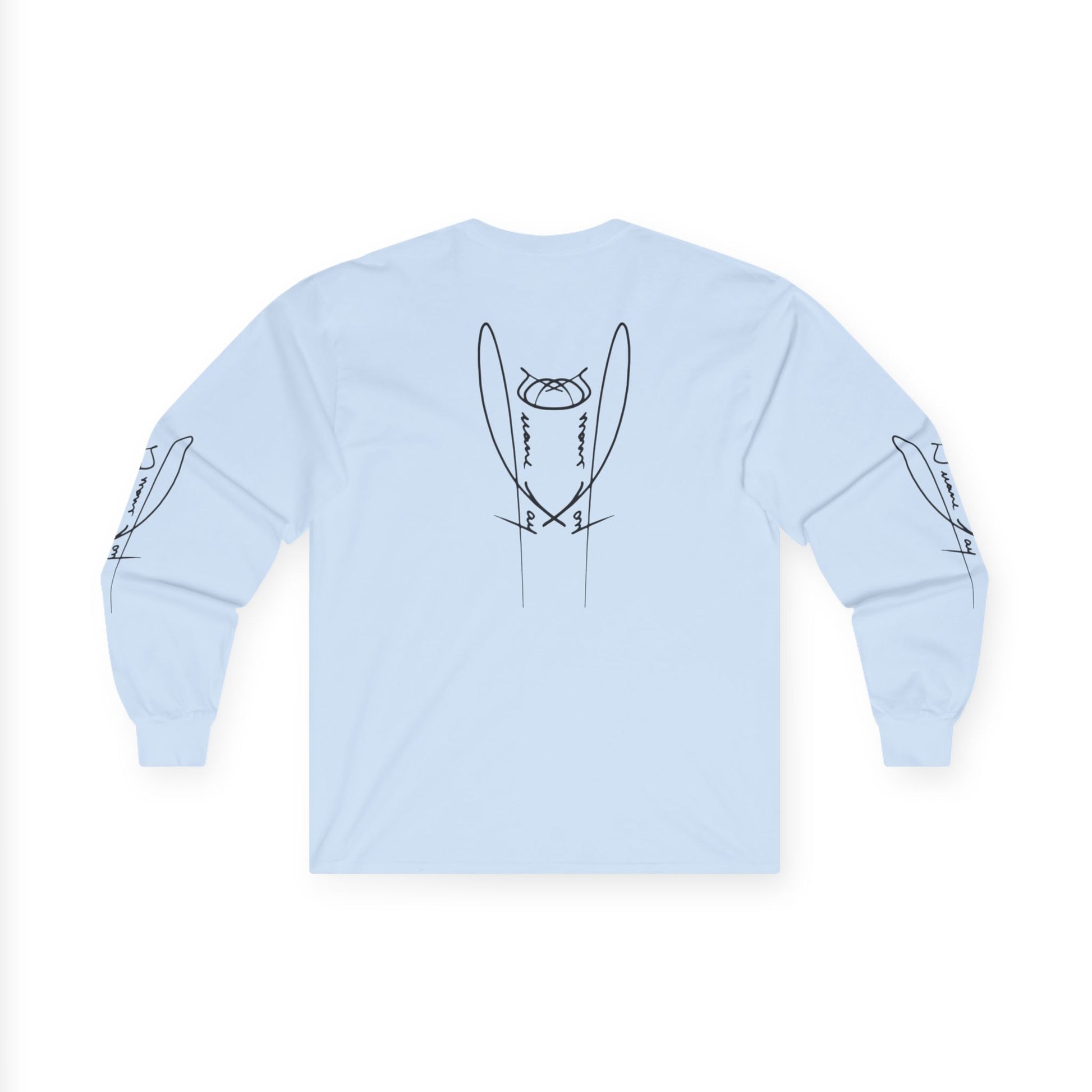 DuaneJay Signature Icon Long Sleeve Black Label — premium streetwear long sleeve featuring a bold black signature icon with an exclusive back design, crafted for comfort and style, the ultimate statement piece for those who live and breathe the DuaneJay Fashion lifestyle with confidence and distinction