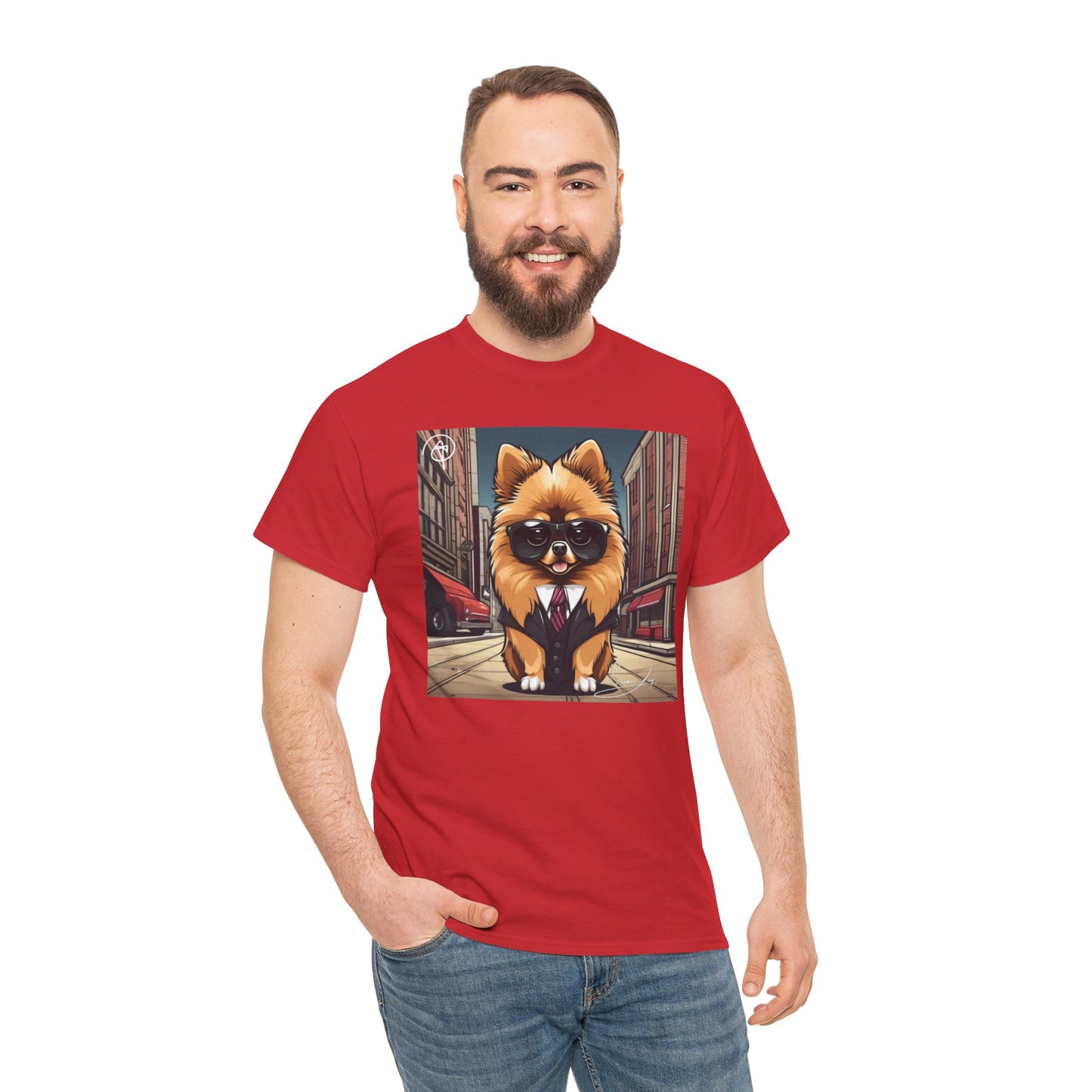 Adult Unisex Pomeranian Heavy Cotton Tee