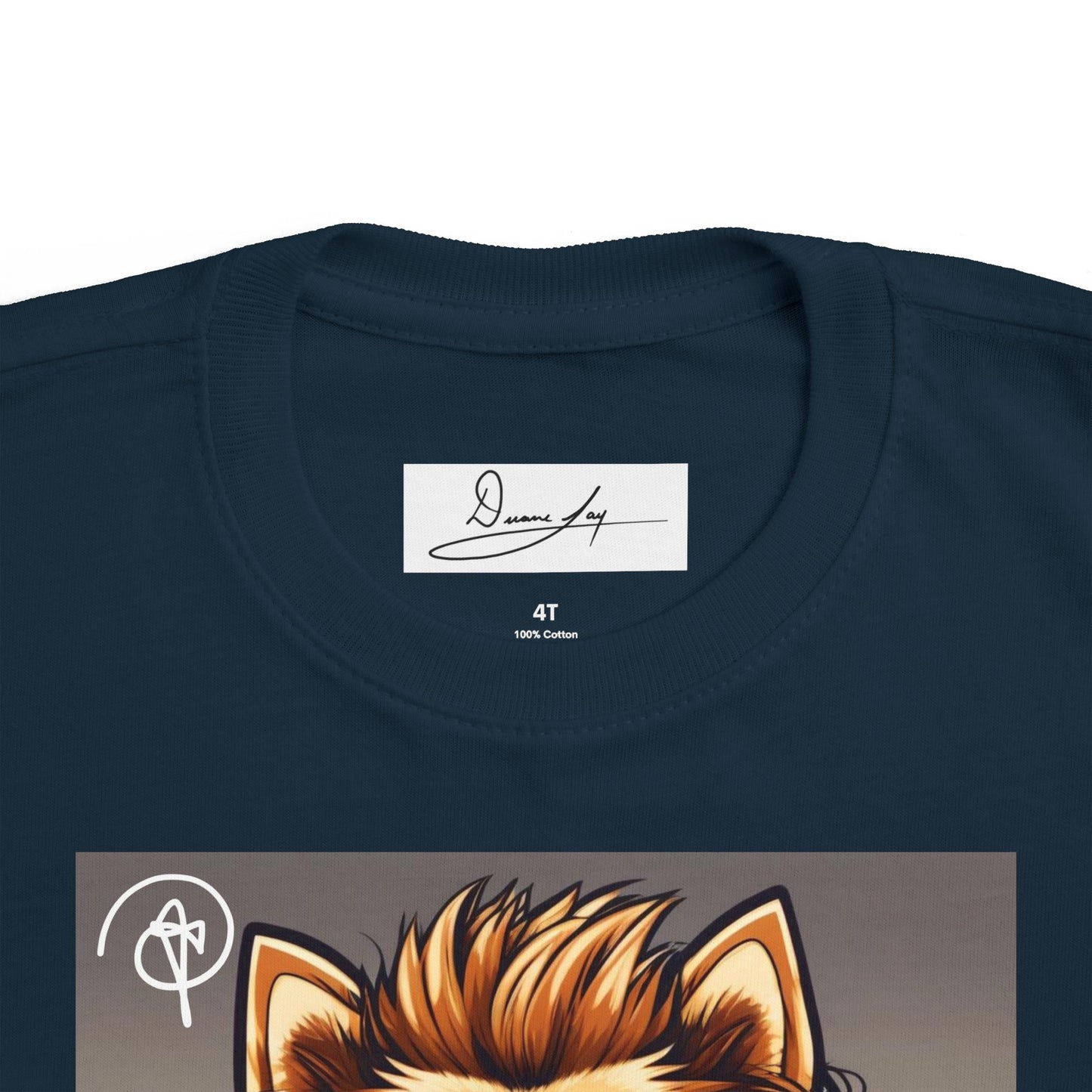 DuaneJay Cool Pomeranian Kids T-Shirt — fun kids graphic tee featuring an adorable Pomeranian rocking sunglasses and headphones, a bold and playful streetwear-inspired look for kids who carry the DuaneJay Fashion style with confidence