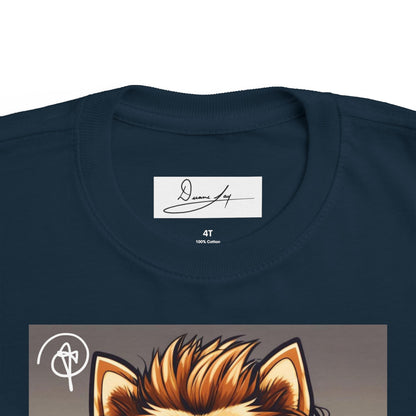 DuaneJay Cool Pomeranian Kids T-Shirt — fun kids graphic tee featuring an adorable Pomeranian rocking sunglasses and headphones, a bold and playful streetwear-inspired look for kids who carry the DuaneJay Fashion style with confidence