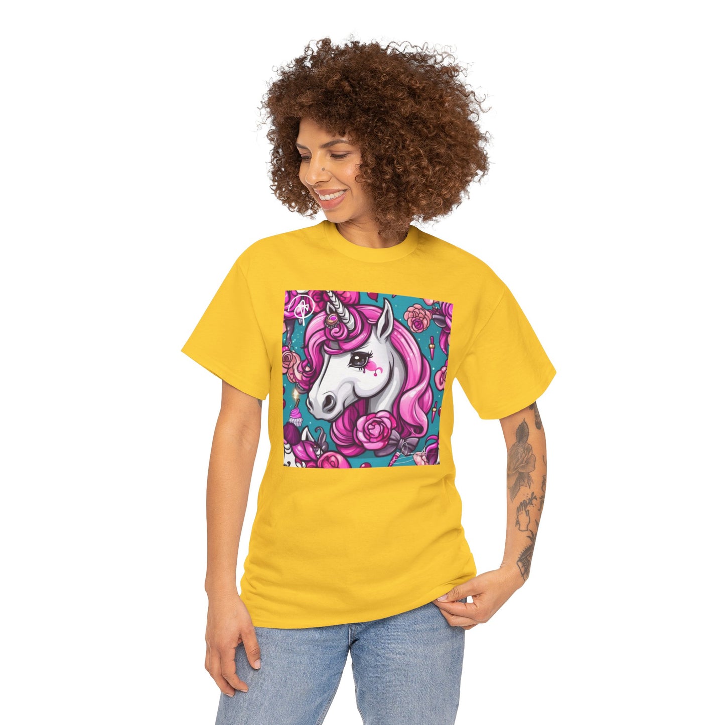 Adult Unisex Unicorn Heavy Cotton Tee