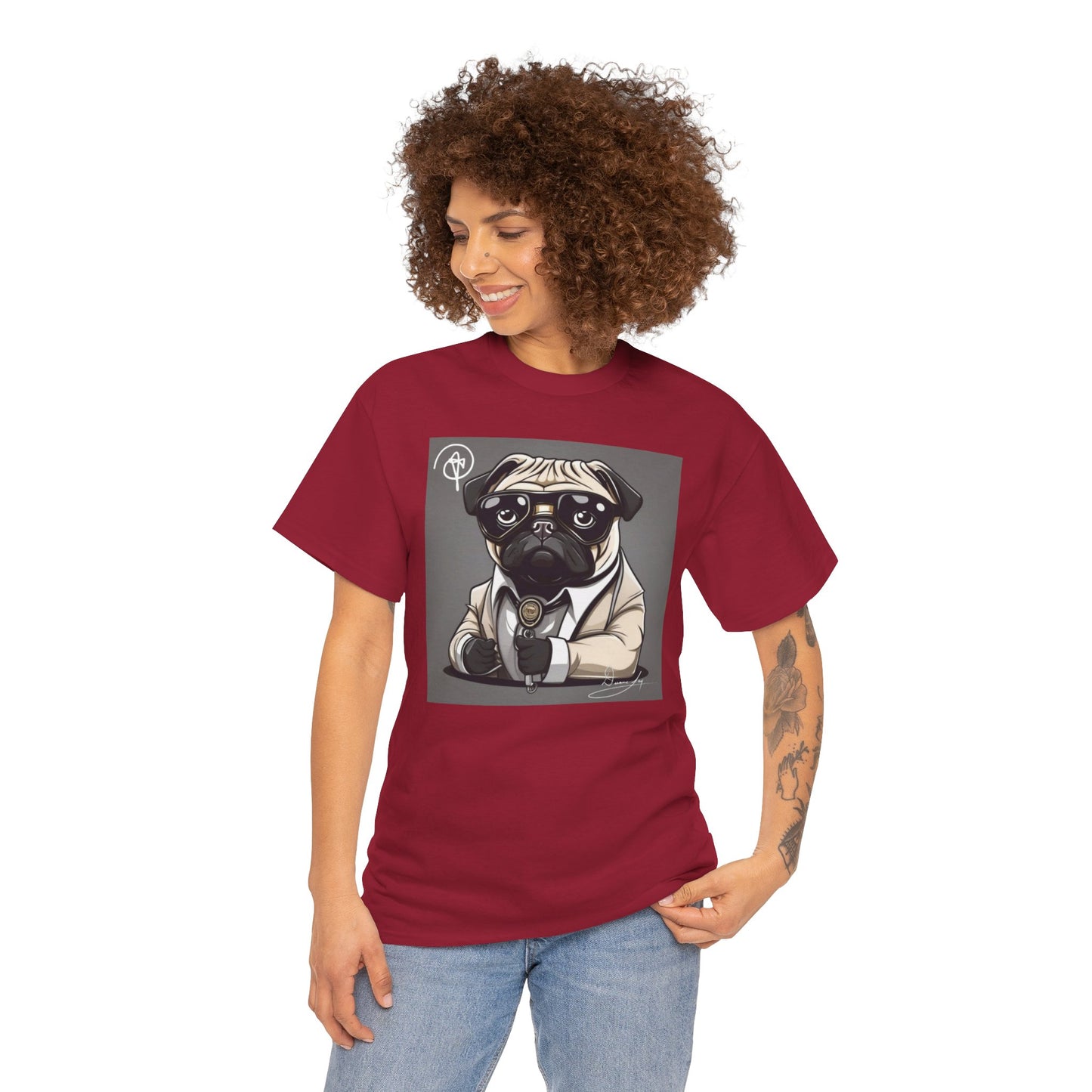 Unisex Pug Heavy Cotton Tee