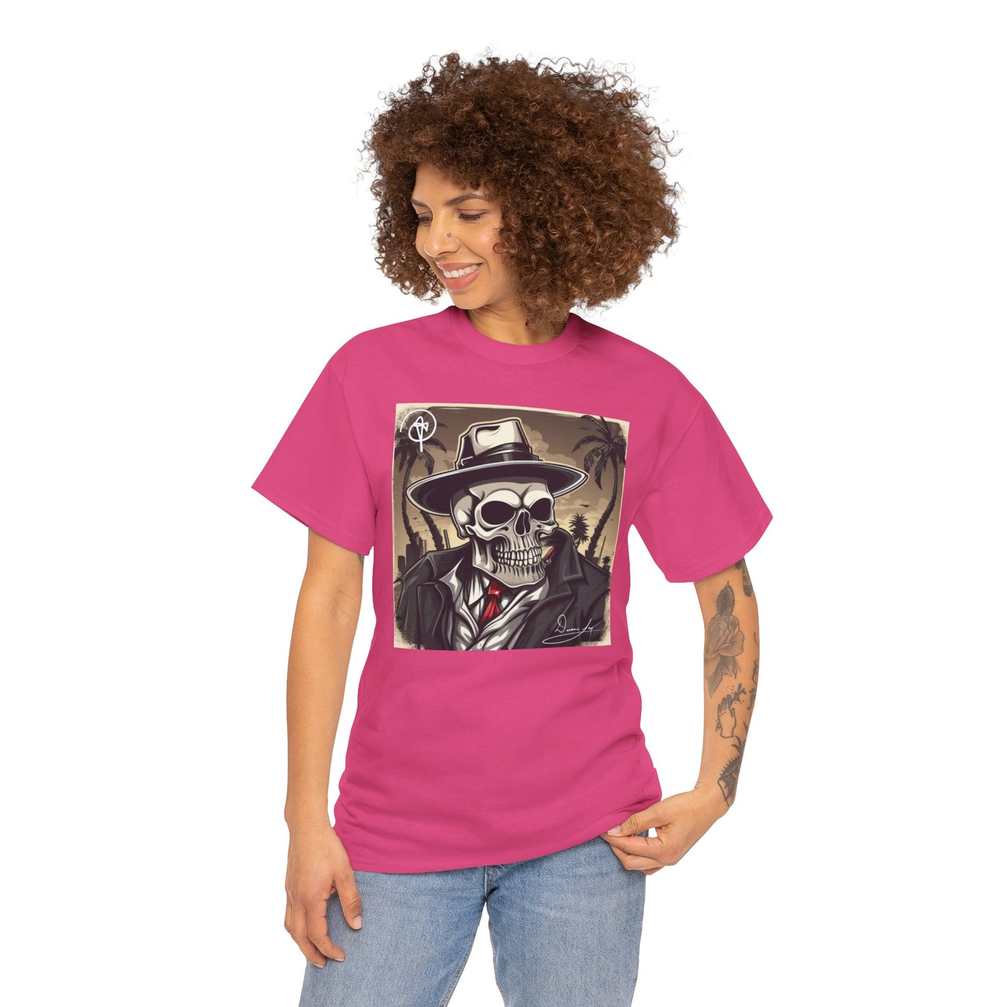 Unisex Boss Skeleton Heavy Cotton Tee