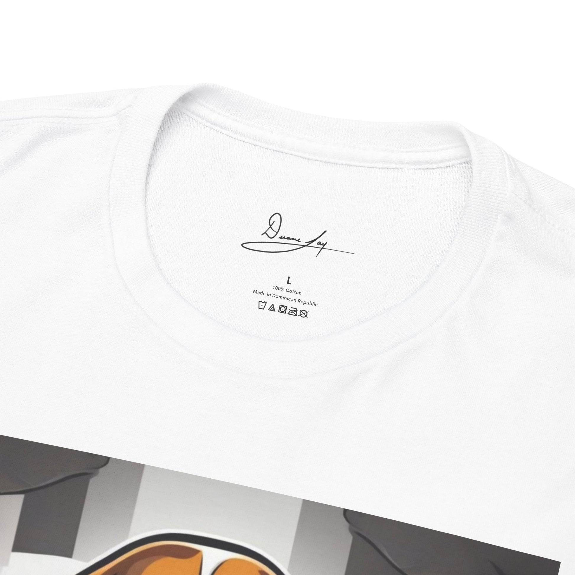 DuaneJay Beagle in a Suit T-Shirt — funny formal dog graphic tee featuring an adorable beagle dressed in a dapper suit, perfect for dog lovers who love bold streetwear style