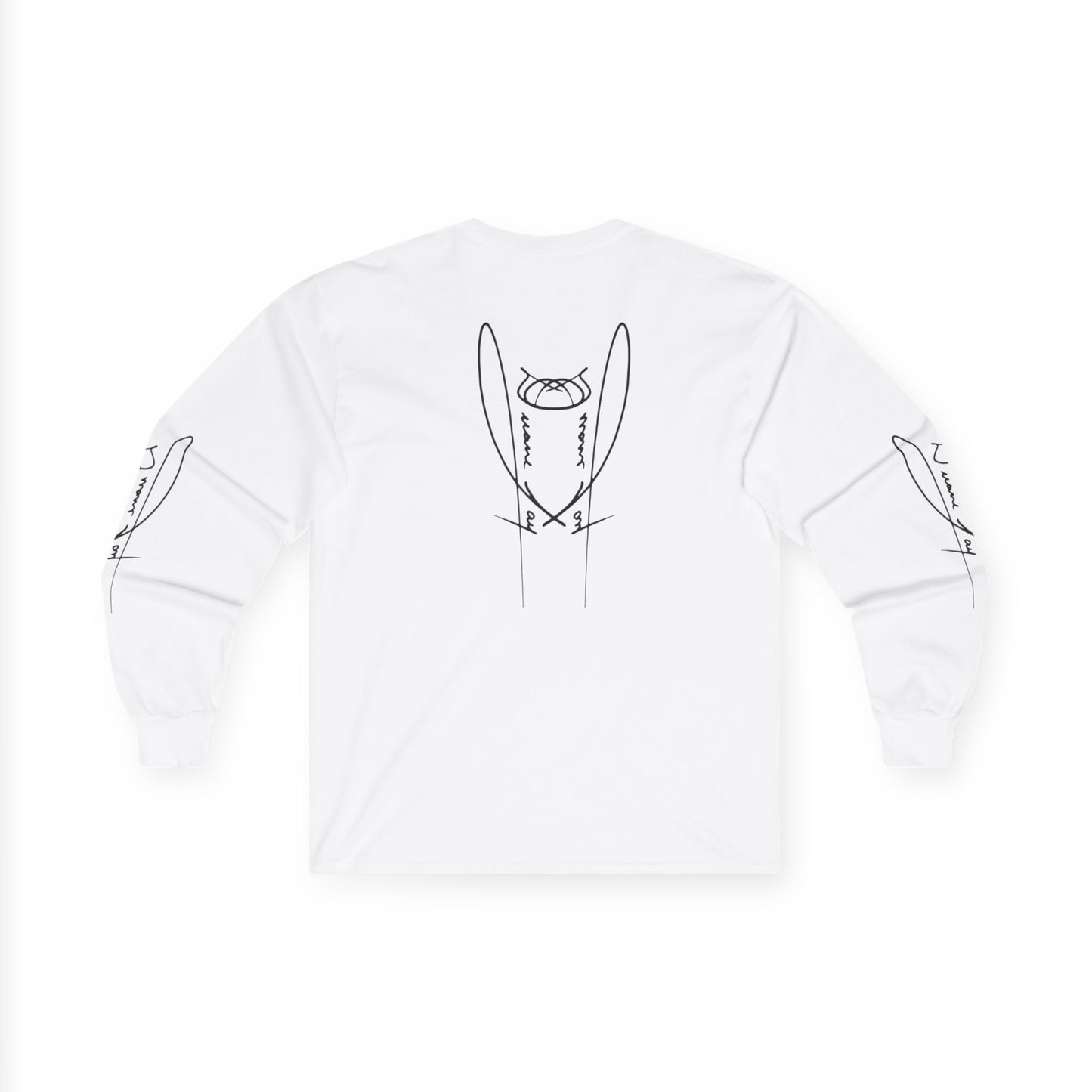 DuaneJay Signature Icon Long Sleeve Black Label — premium streetwear long sleeve featuring a bold black signature icon with an exclusive back design, crafted for comfort and style, the ultimate statement piece for those who live and breathe the DuaneJay Fashion lifestyle with confidence and distinction