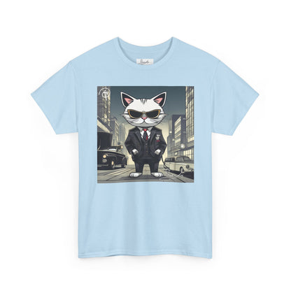 DuaneJay Cat Mafia Graphic Tee — cool cat in suit streetwear graphic tee
