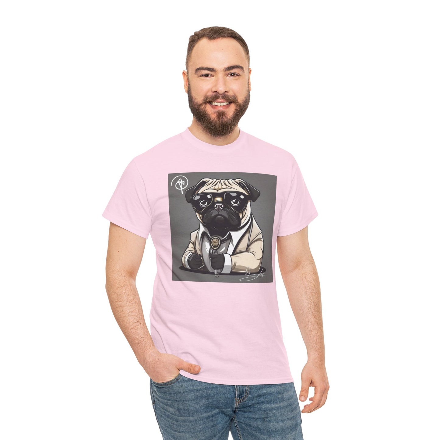 Unisex Pug Heavy Cotton Tee