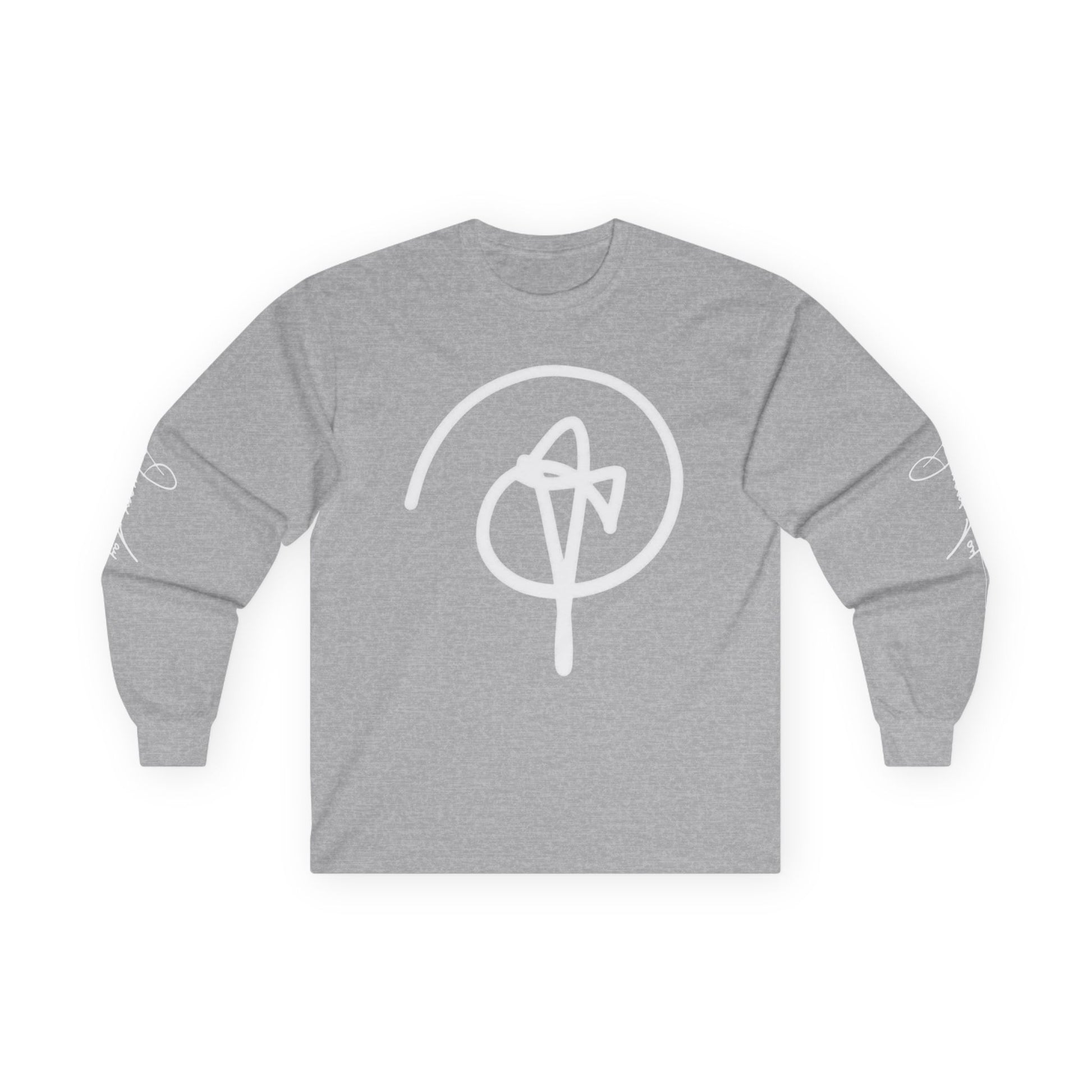 DuaneJay Signature Icon Long Sleeve White Label — premium streetwear long sleeve featuring a bold white signature icon with an exclusive back design, crafted for comfort and style, the ultimate statement piece for those who live and breathe the DuaneJay Fashion lifestyle with confidence and distinction