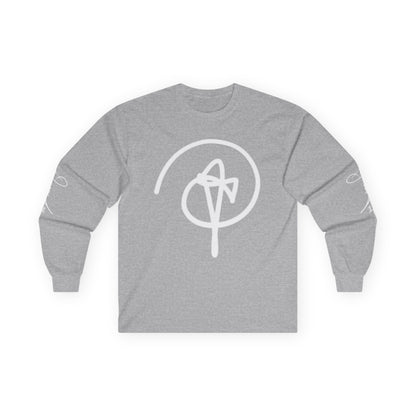 DuaneJay Signature Icon Long Sleeve White Label — premium streetwear long sleeve featuring a bold white signature icon with an exclusive back design, crafted for comfort and style, the ultimate statement piece for those who live and breathe the DuaneJay Fashion lifestyle with confidence and distinction