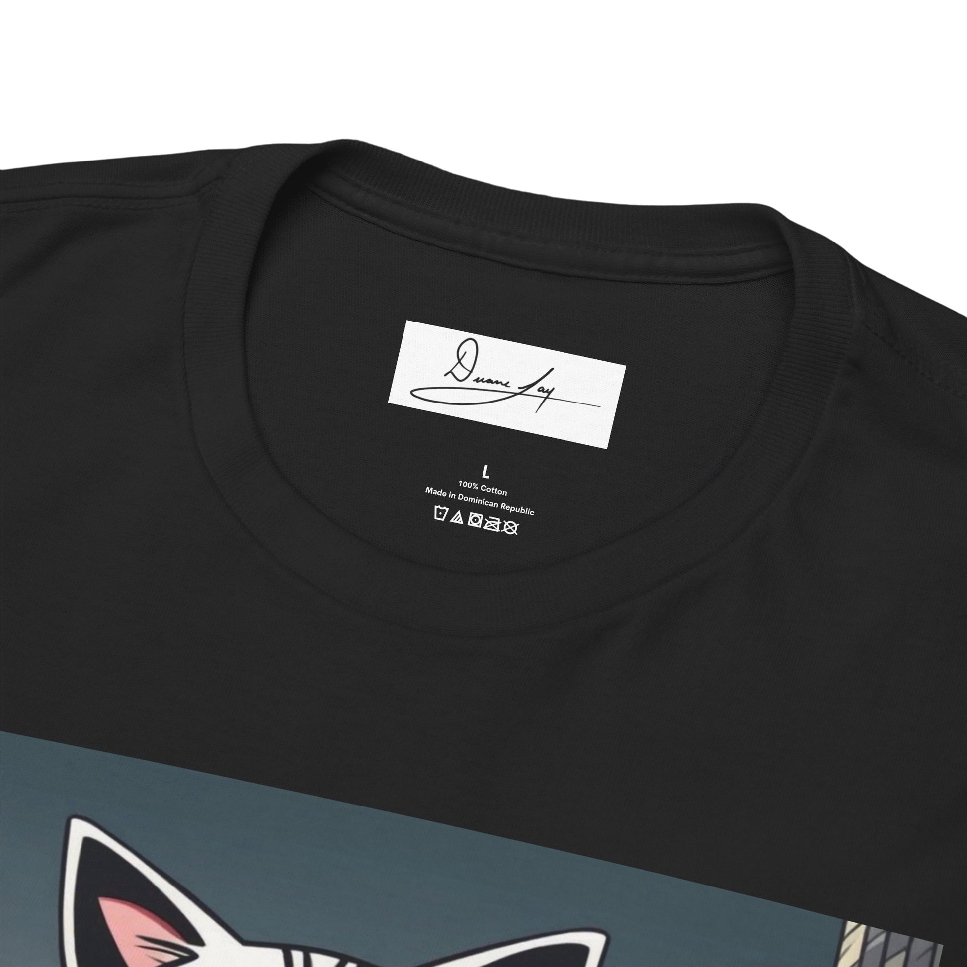 DuaneJay Cat Mafia Graphic Tee — cool cat in suit streetwear graphic tee