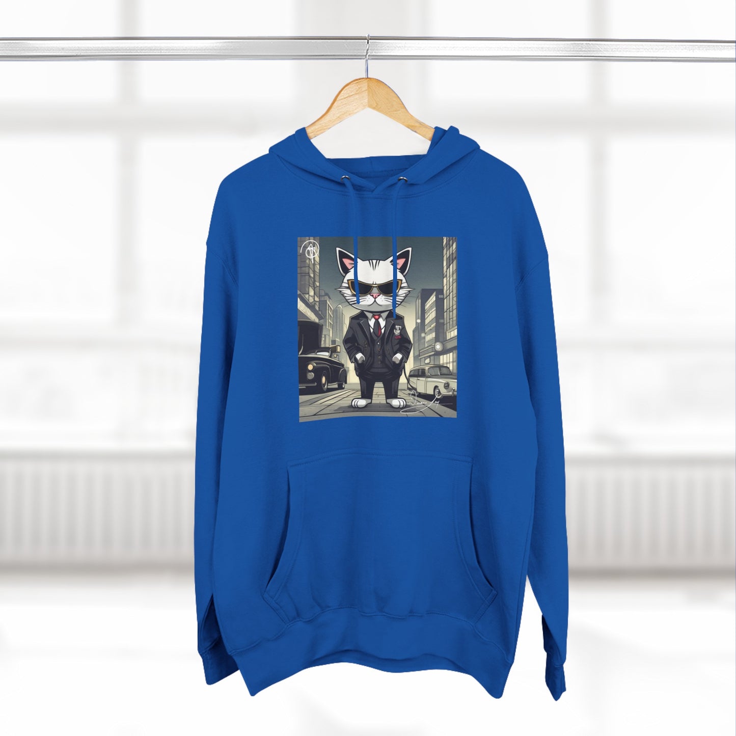 Three-Panel Cool-Cat Fleece Hoodie