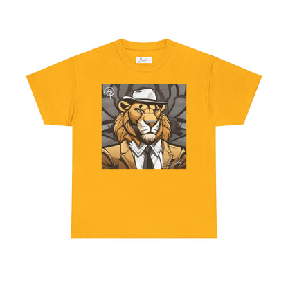 DuaneJay Lion Gangster Graphic Tee — powerful streetwear tee featuring a bold lion with gangster-inspired artistry, symbolizing strength, dominance, and signature style