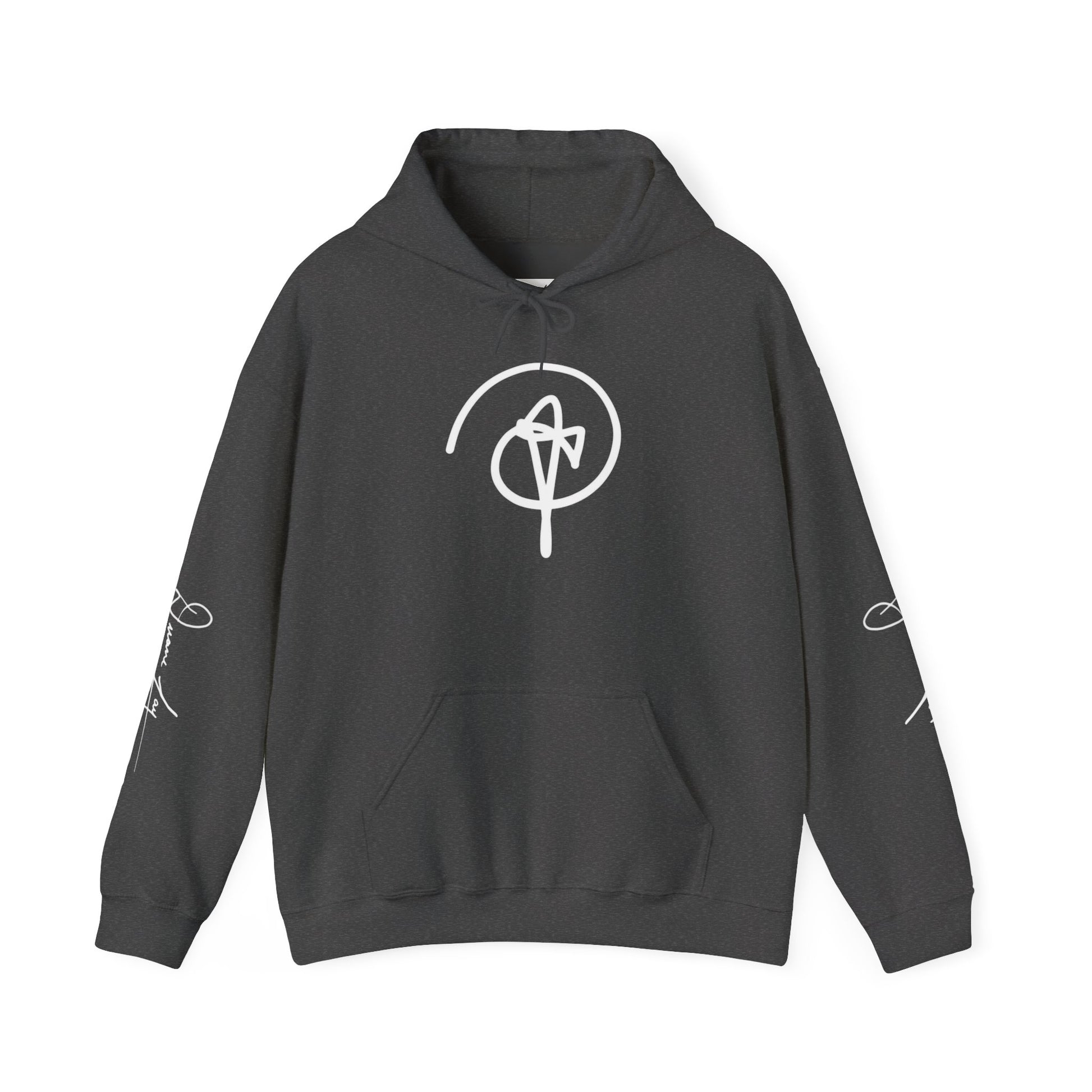 DuaneJay Signature Hoodie White Logo — premium streetwear pullover featuring bold white signature design, crafted for comfort and style, the ultimate statement piece for those who live and breathe the DuaneJay Fashion lifestyle with confidence and distinction