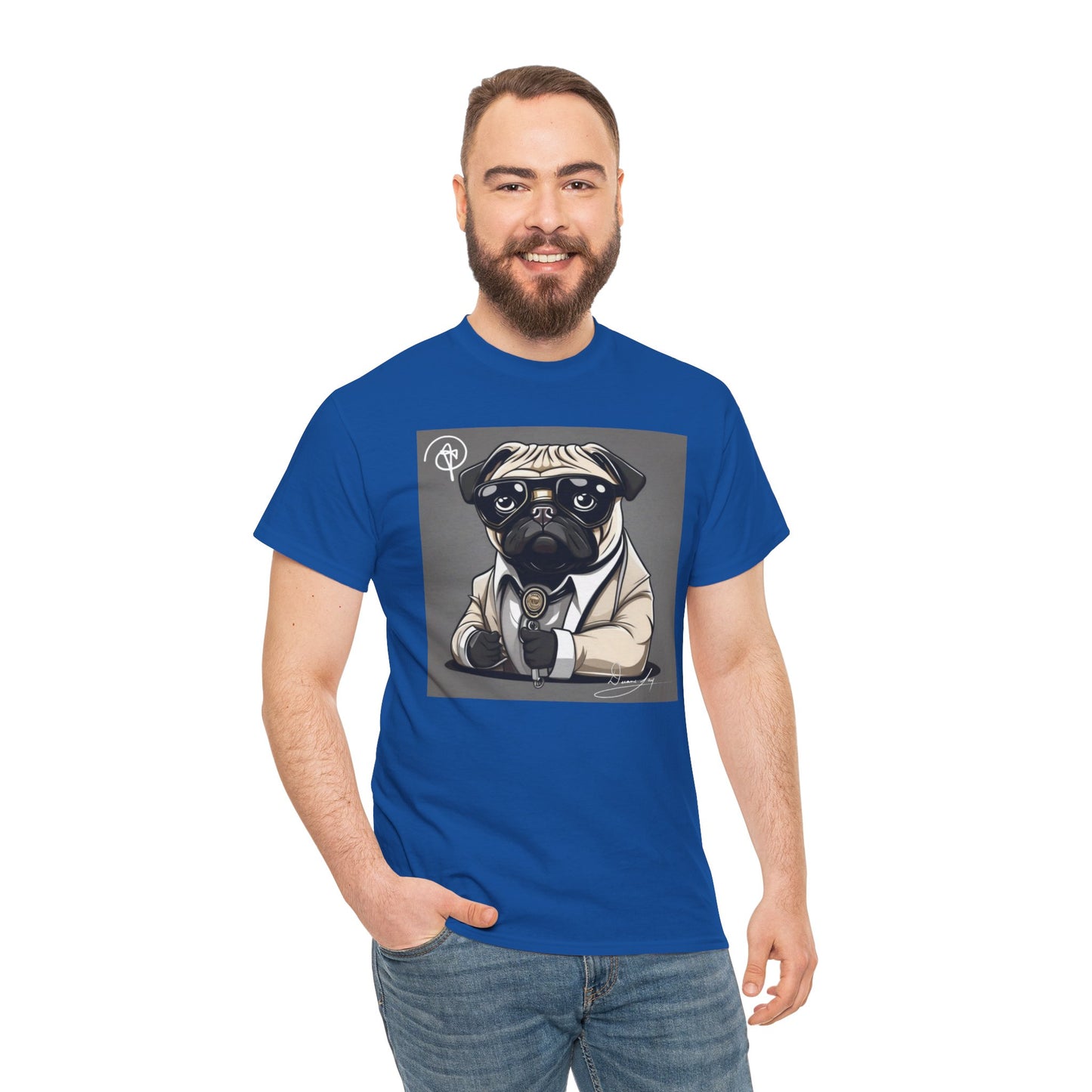 Unisex Pug Heavy Cotton Tee