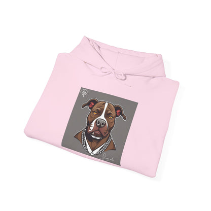 DuaneJay Pitbull Portrait Hoodie — premium streetwear pullover featuring a striking pitbull portrait graphic, crafted for dog lovers who wear their passion with bold confidence and signature DuaneJay Fashion style