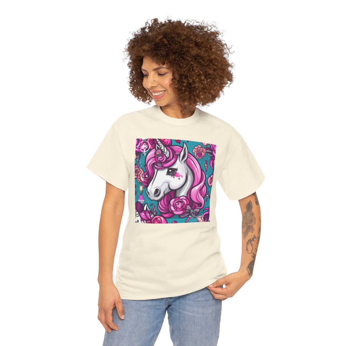 Adult Unisex Unicorn Heavy Cotton Tee