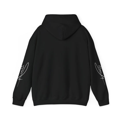 DuaneJay Signature Hoodie White Logo — premium streetwear pullover featuring bold white signature design, crafted for comfort and style, the ultimate statement piece for those who live and breathe the DuaneJay Fashion lifestyle with confidence and distinction