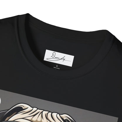 DuaneJay Pug Detective T-Shirt — cute Sherlock dog graphic tee streetwear