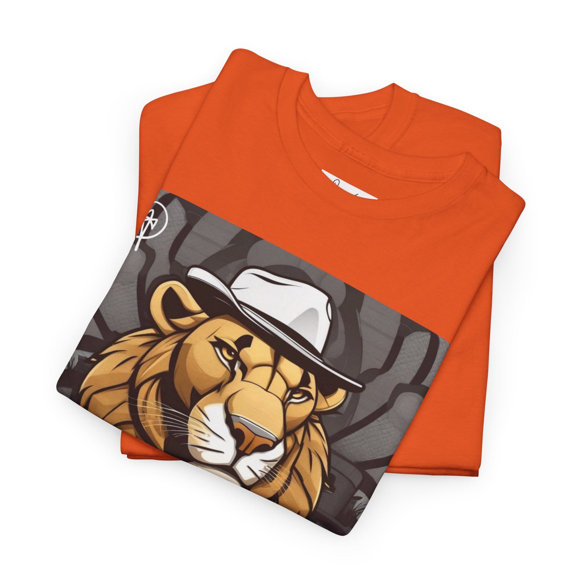 DuaneJay Lion Gangster Graphic Tee — powerful streetwear tee featuring a bold lion with gangster-inspired artistry, symbolizing strength, dominance, and signature style
