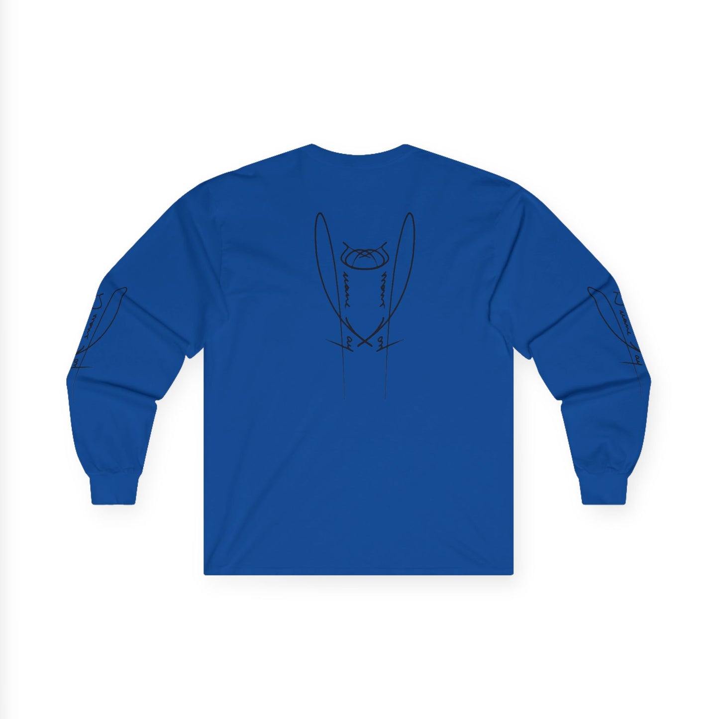 DuaneJay Signature Icon Long Sleeve Black Label — premium streetwear long sleeve featuring a bold black signature icon with an exclusive back design, crafted for comfort and style, the ultimate statement piece for those who live and breathe the DuaneJay Fashion lifestyle with confidence and distinction