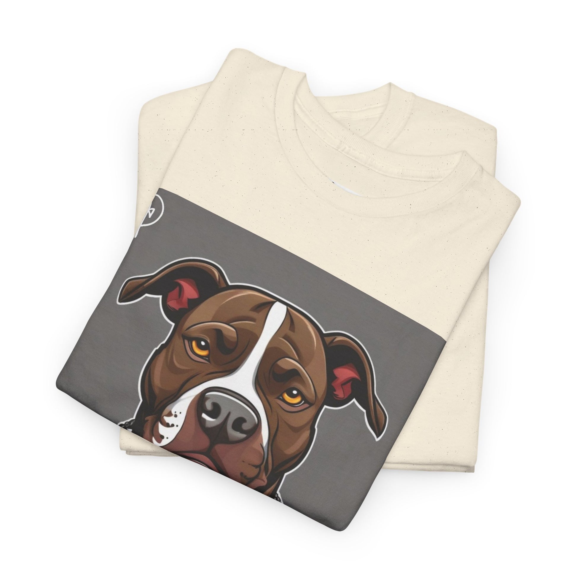 DuaneJay Pit Bull Portrait T-Shirt — stylish dog lover graphic tee streetwear