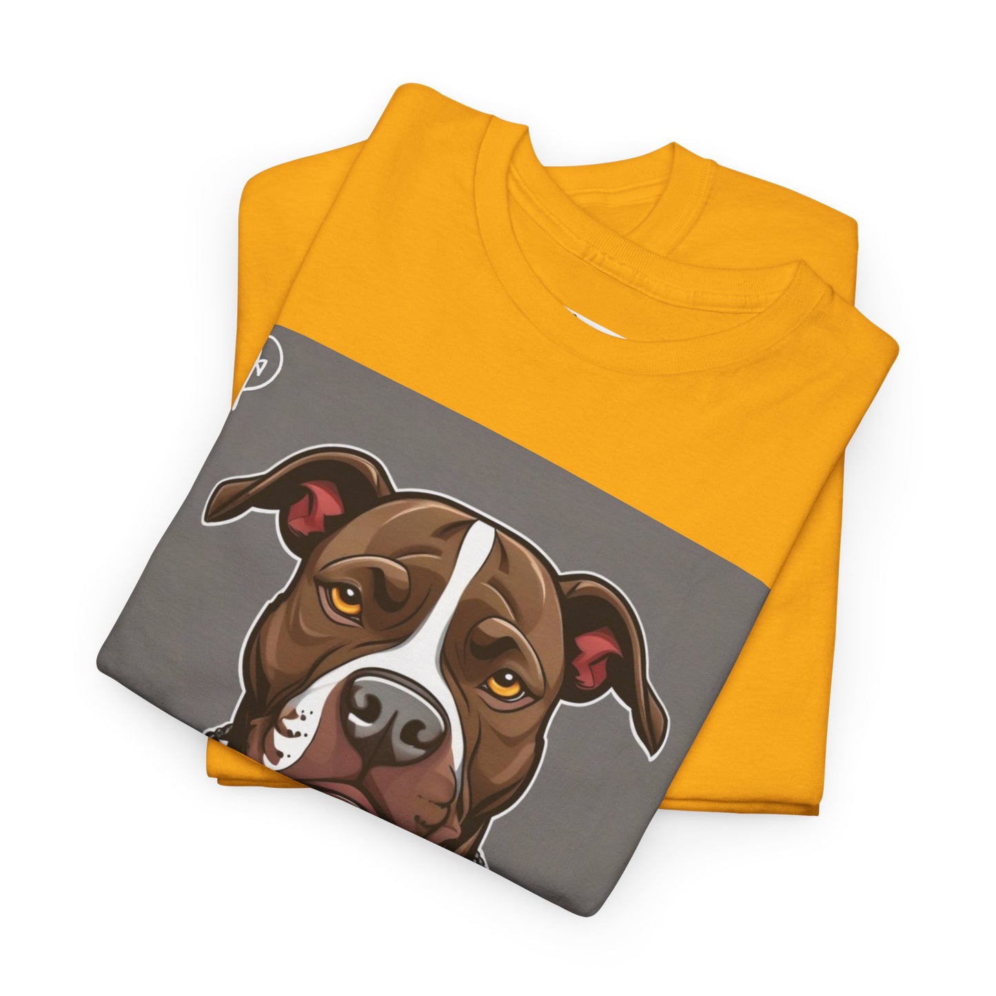 DuaneJay Pit Bull Portrait T-Shirt — stylish dog lover graphic tee streetwear