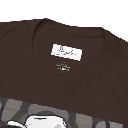 DuaneJay Lion Gangster Graphic Tee — powerful streetwear tee featuring a bold lion with gangster-inspired artistry, symbolizing strength, dominance, and signature style