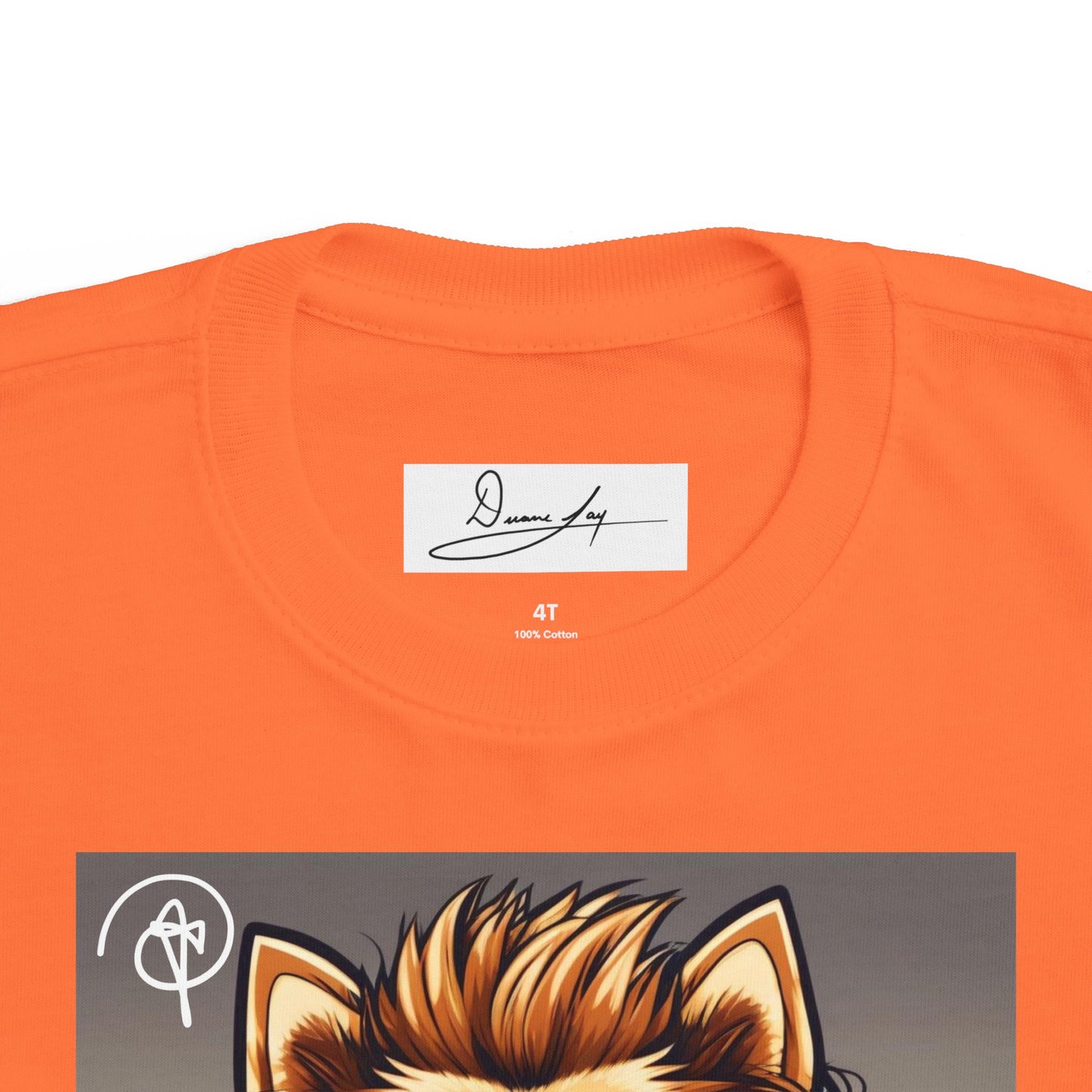 DuaneJay Cool Pomeranian Kids T-Shirt — fun kids graphic tee featuring an adorable Pomeranian rocking sunglasses and headphones, a bold and playful streetwear-inspired look for kids who carry the DuaneJay Fashion style with confidence