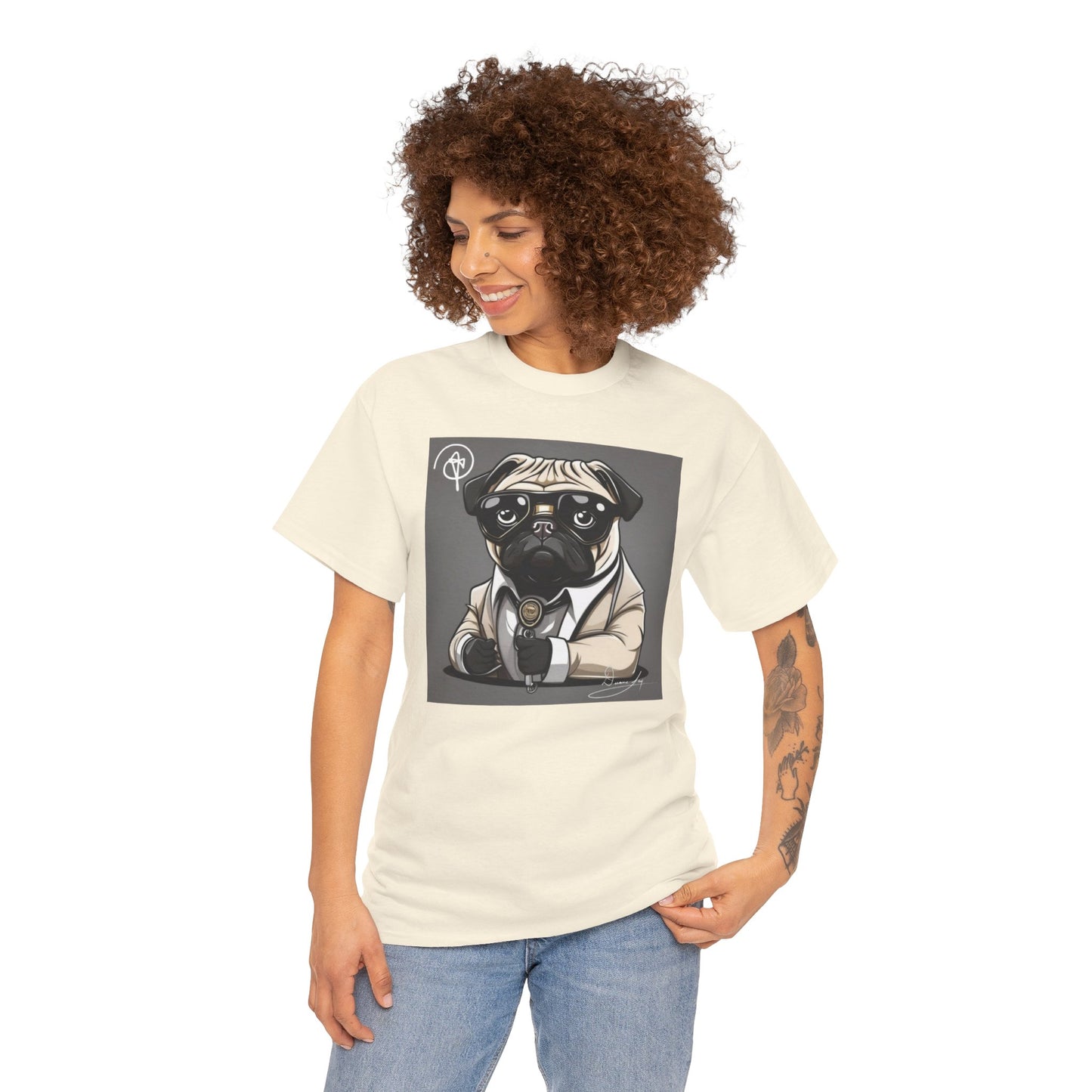 Unisex Pug Heavy Cotton Tee