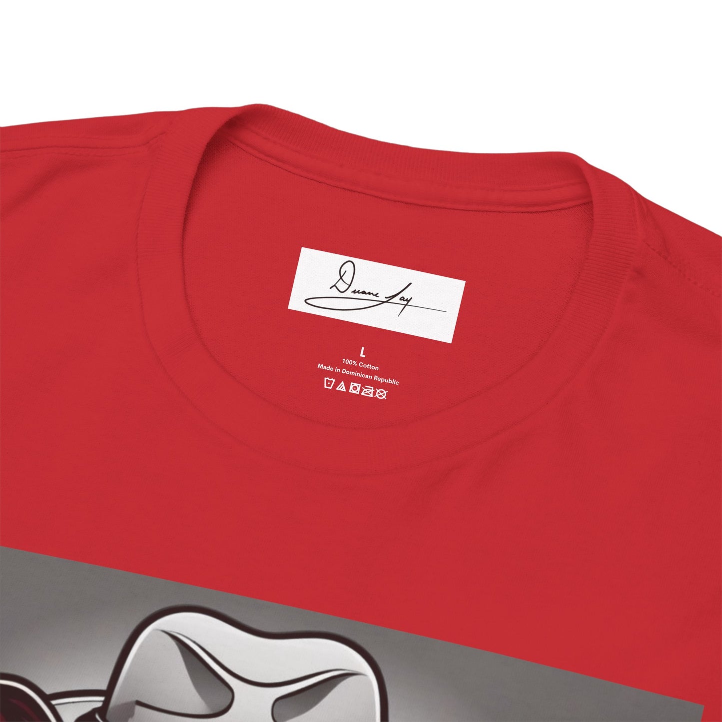 DuaneJay Gentleman Pitbull Tee — distinguished graphic tee featuring a dapper pitbull portrait blending elegance with bold streetwear energy for dog lovers with class and confidence