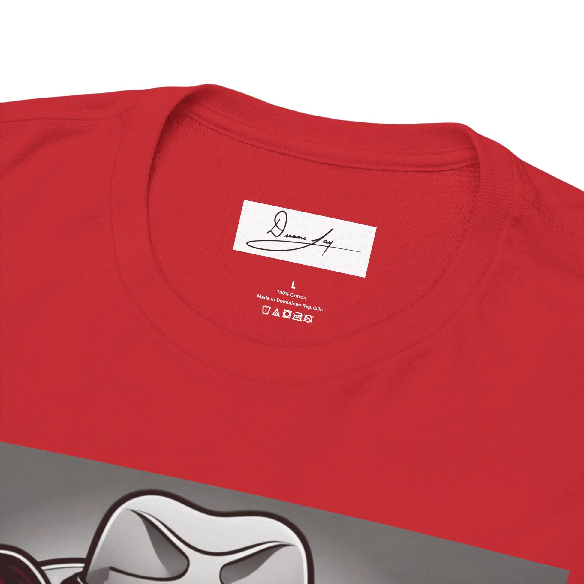 DuaneJay Gentleman Pitbull Tee — distinguished graphic tee featuring a dapper pitbull portrait blending elegance with bold streetwear energy for dog lovers with class and confidence