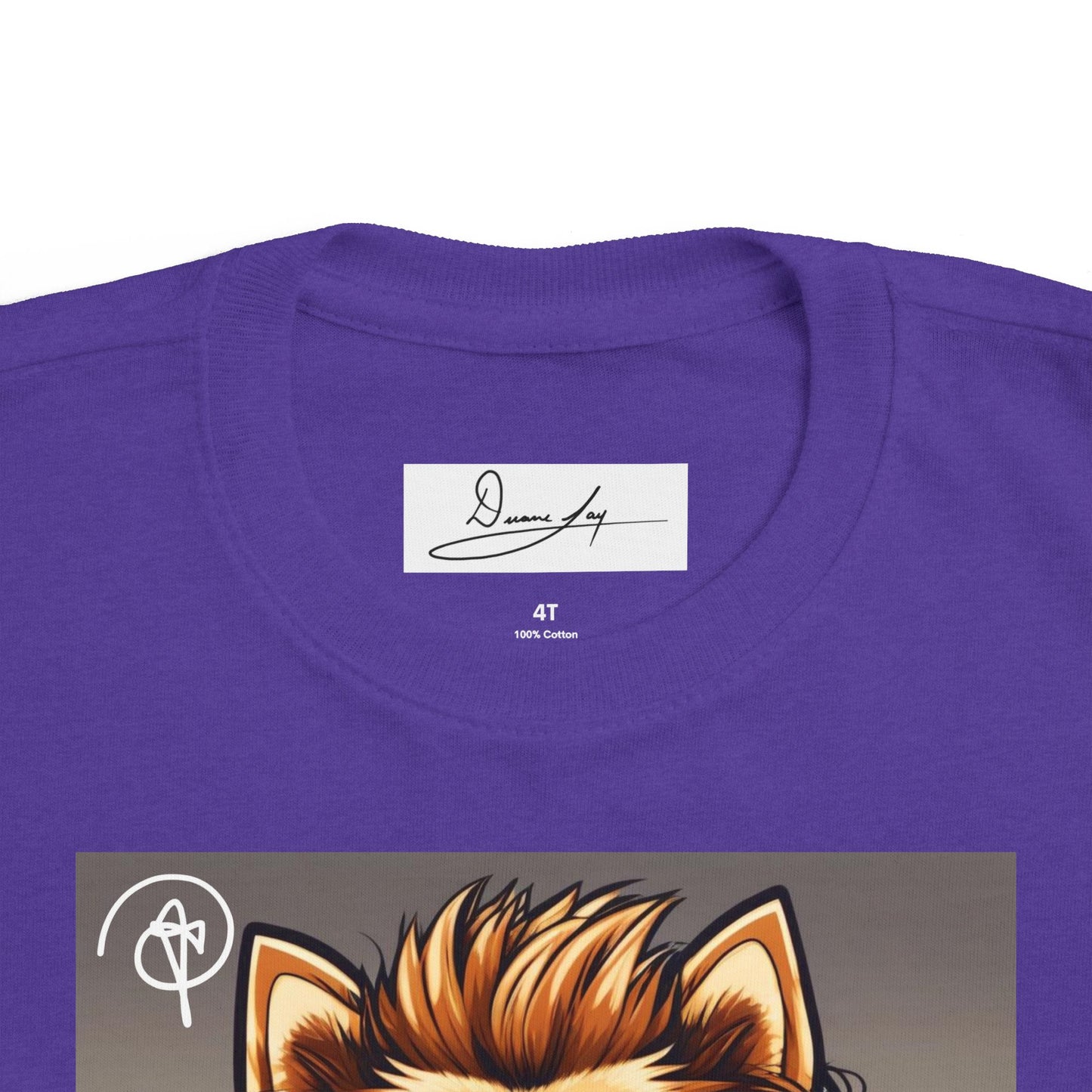 DuaneJay Cool Pomeranian Kids T-Shirt — fun kids graphic tee featuring an adorable Pomeranian rocking sunglasses and headphones, a bold and playful streetwear-inspired look for kids who carry the DuaneJay Fashion style with confidence
