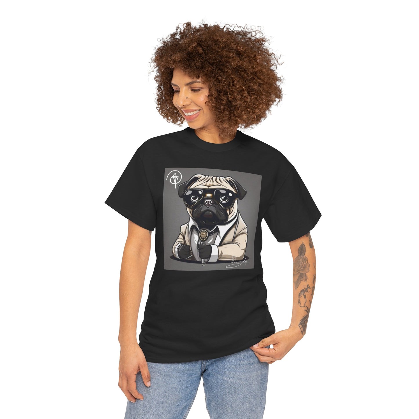 Unisex Pug Heavy Cotton Tee