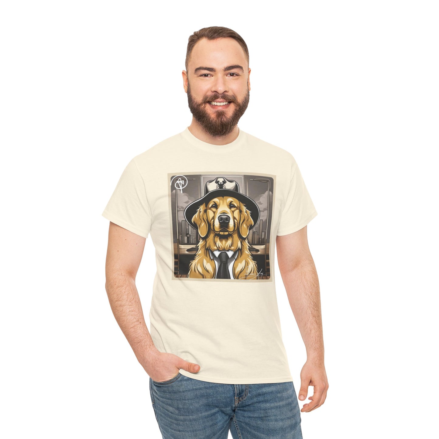 Unisex Golden Retriever Heavy Cotton Tee