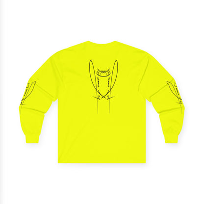 DuaneJay Signature Icon Long Sleeve Black Label — premium streetwear long sleeve featuring a bold black signature icon with an exclusive back design, crafted for comfort and style, the ultimate statement piece for those who live and breathe the DuaneJay Fashion lifestyle with confidence and distinction