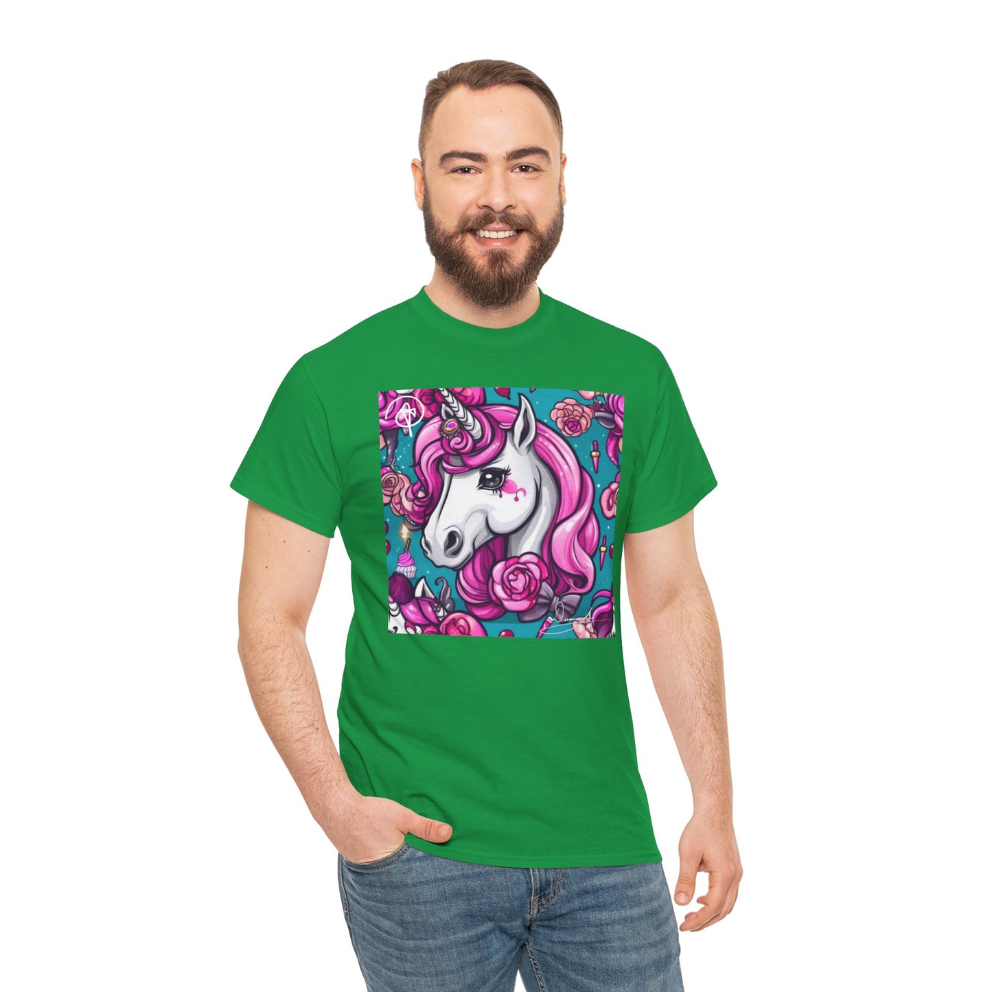 Adult Unisex Unicorn Heavy Cotton Tee