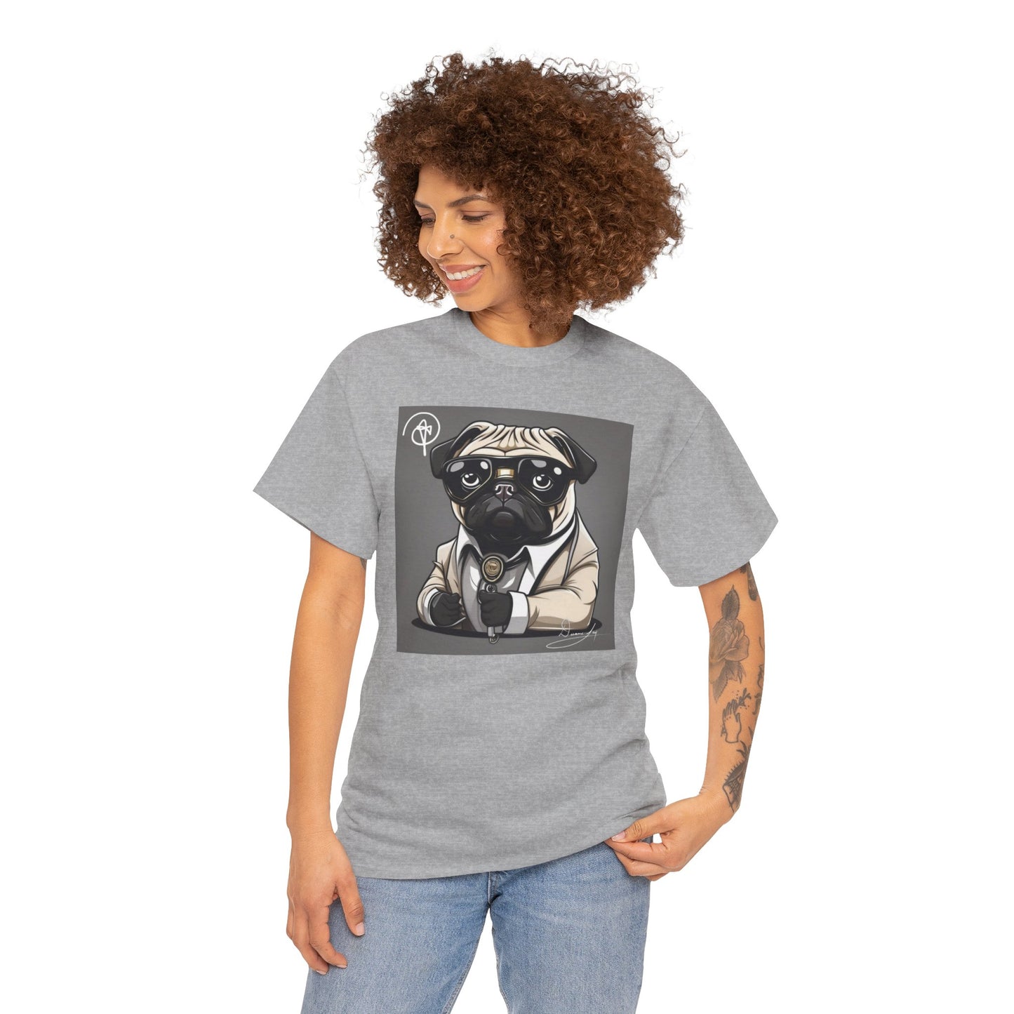 Unisex Pug Heavy Cotton Tee