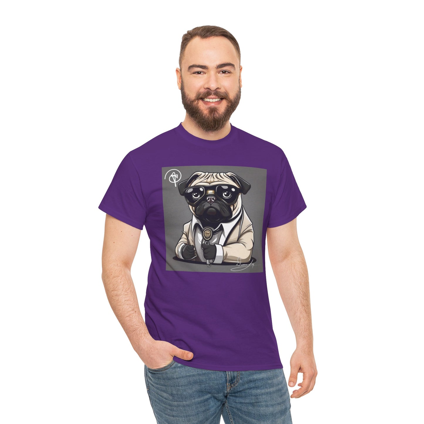 Unisex Pug Heavy Cotton Tee