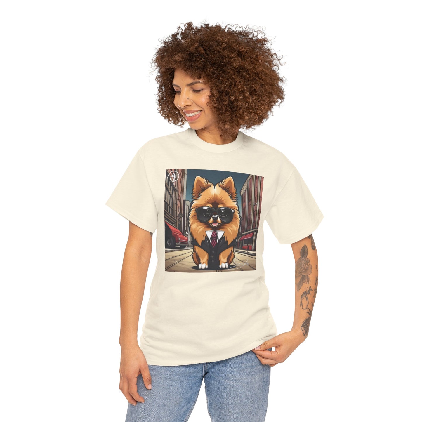 Adult Unisex Pomeranian Heavy Cotton Tee