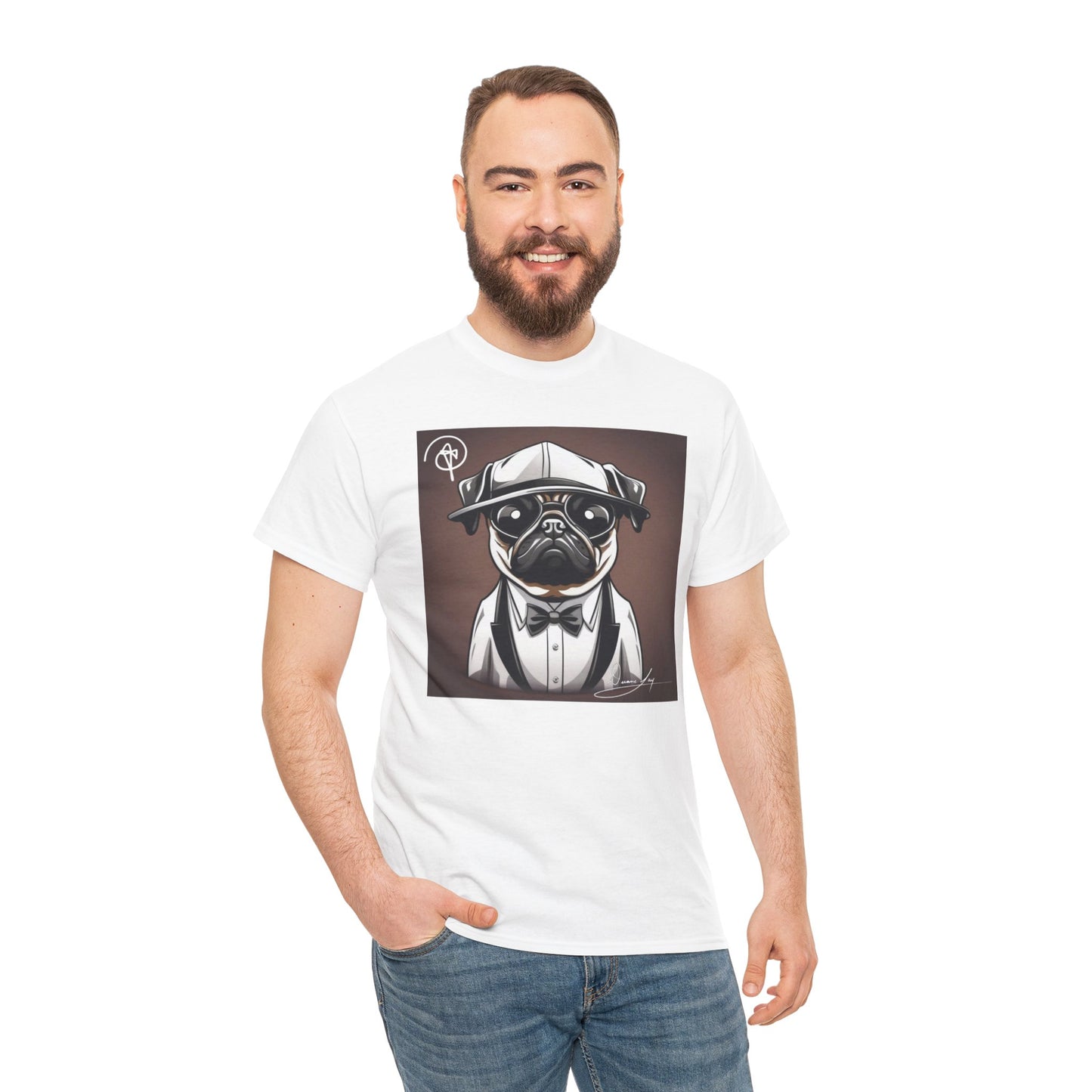 Unisex Pug Heavy Cotton Tee