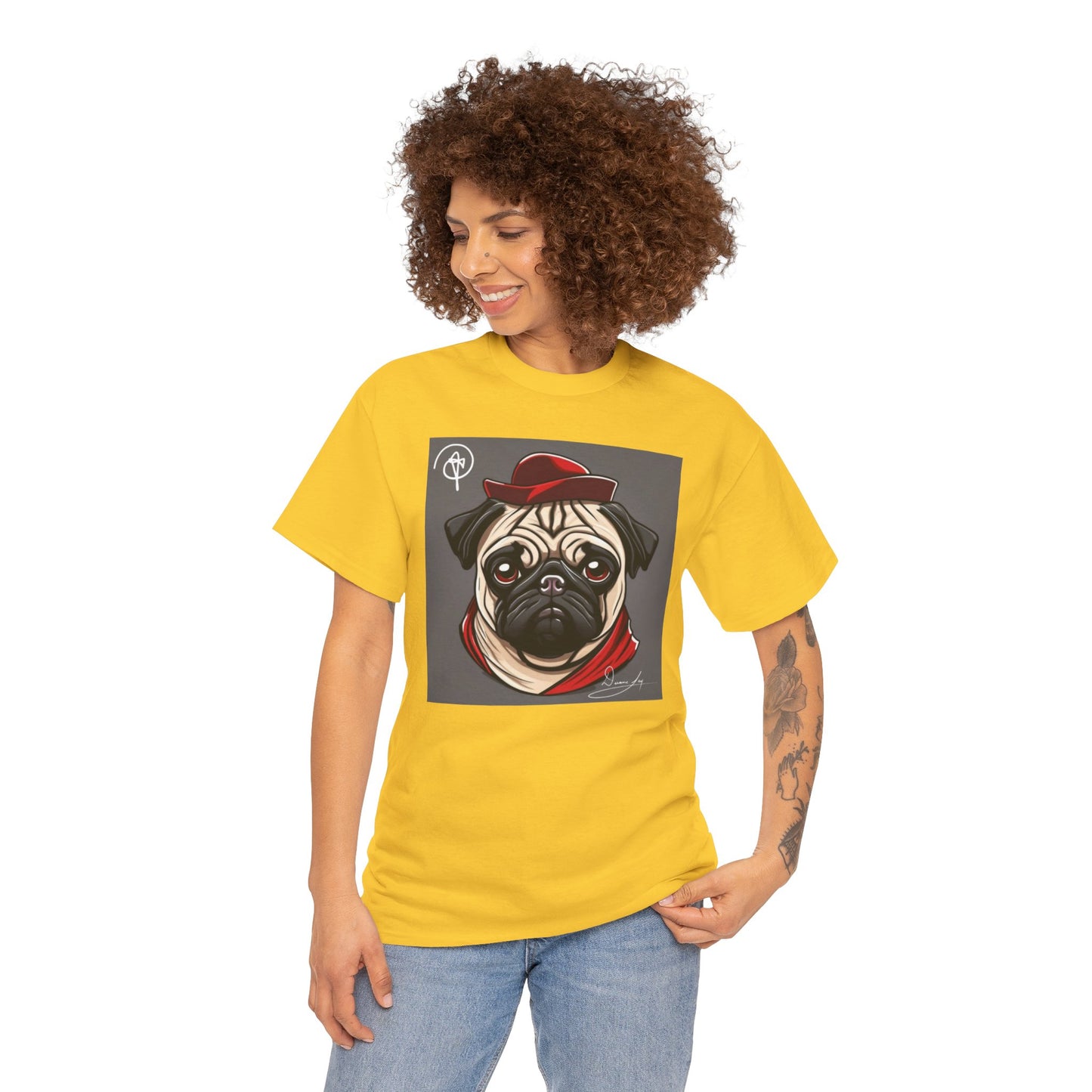 Unisex Pug Heavy Cotton Tee