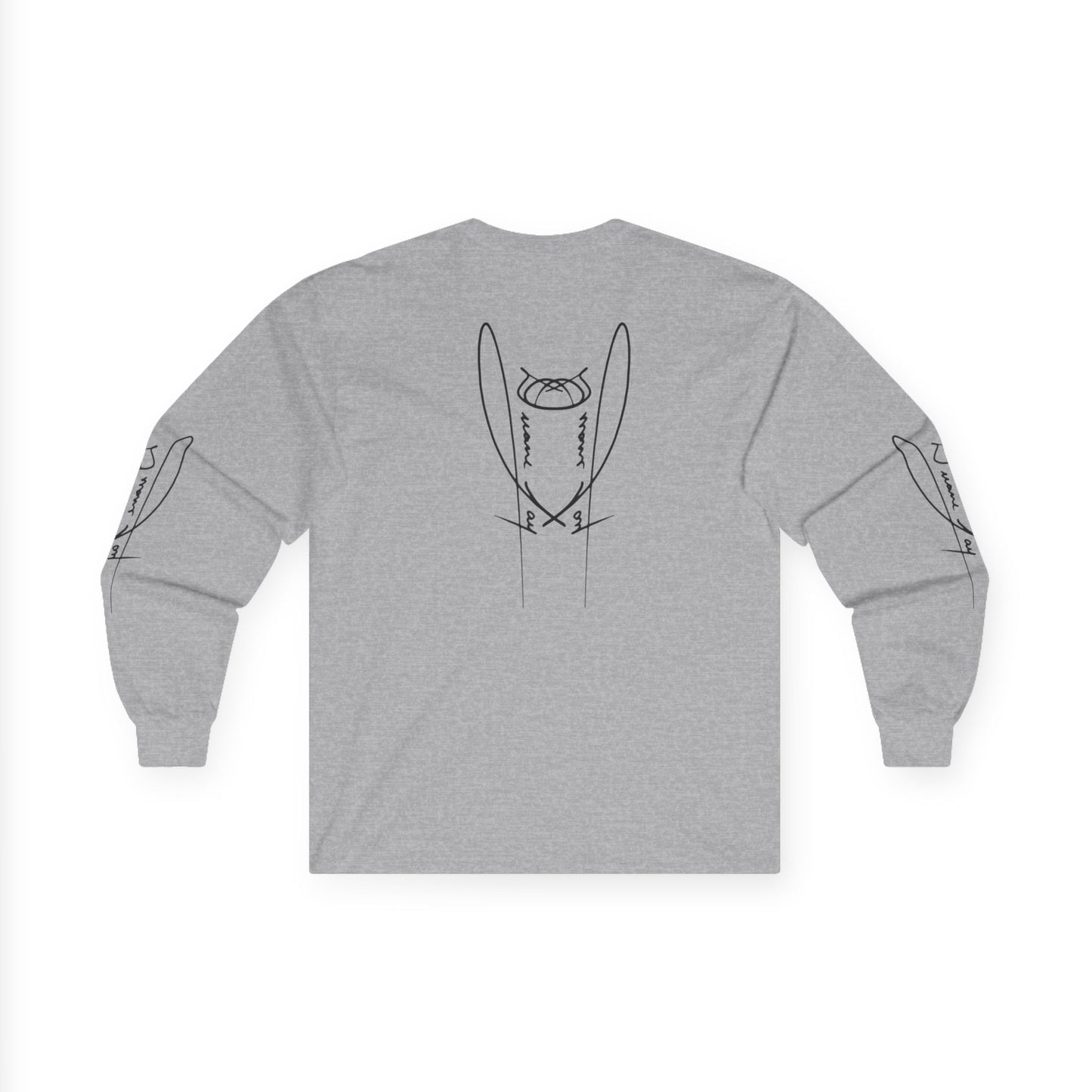 DuaneJay Signature Icon Long Sleeve Black Label — premium streetwear long sleeve featuring a bold black signature icon with an exclusive back design, crafted for comfort and style, the ultimate statement piece for those who live and breathe the DuaneJay Fashion lifestyle with confidence and distinction