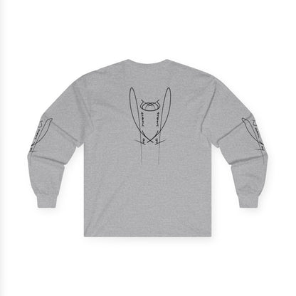 DuaneJay Signature Icon Long Sleeve Black Label — premium streetwear long sleeve featuring a bold black signature icon with an exclusive back design, crafted for comfort and style, the ultimate statement piece for those who live and breathe the DuaneJay Fashion lifestyle with confidence and distinction