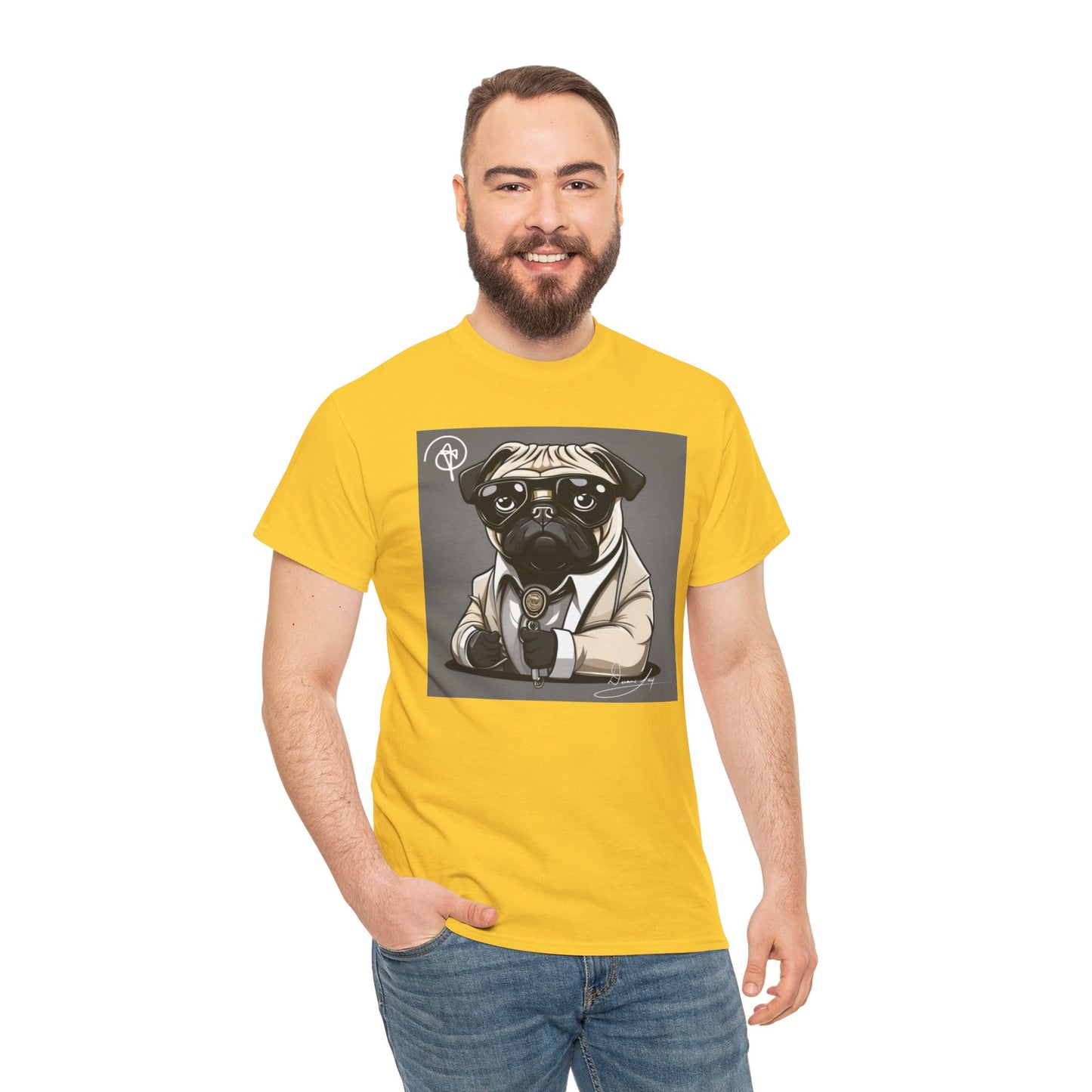 Unisex Pug Heavy Cotton Tee