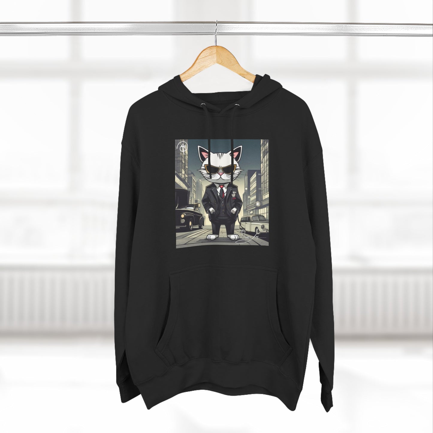 Three-Panel Cool-Cat Fleece Hoodie