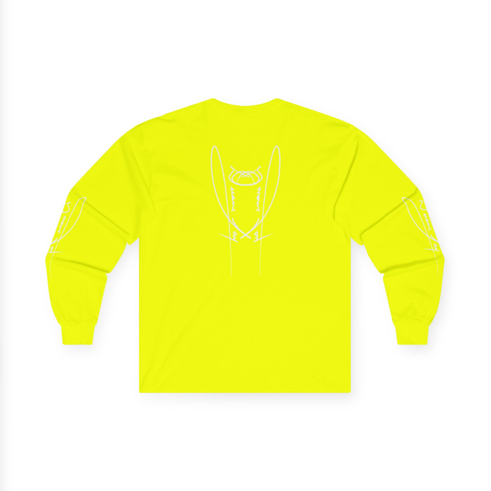 DuaneJay Signature Icon Long Sleeve White Label — premium streetwear long sleeve featuring a bold white signature icon with an exclusive back design, crafted for comfort and style, the ultimate statement piece for those who live and breathe the DuaneJay Fashion lifestyle with confidence and distinction